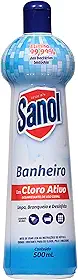 Sanol, Limpador desinfetante para Banheiro, Com Cloro Ativo, Elimina Germes e Bactérias, Limpa e Desinfeta, 500 ml