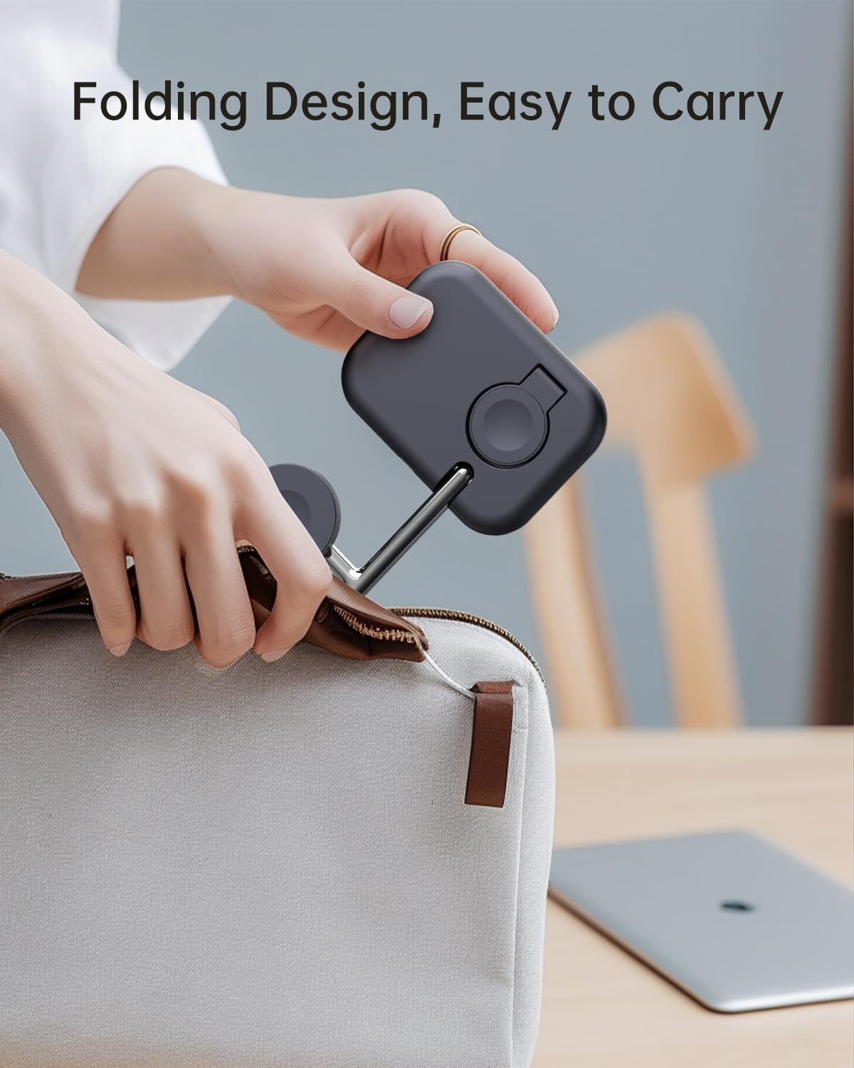 Support de Chargement pour Apple Watch 9/ Ultra 2, Station de Chargement Pliable 2 en 1 pour Apple Watch Series, Station de Chargement sans Fil Compatible avec l'Apple Watch Ultra/8/7/6/5