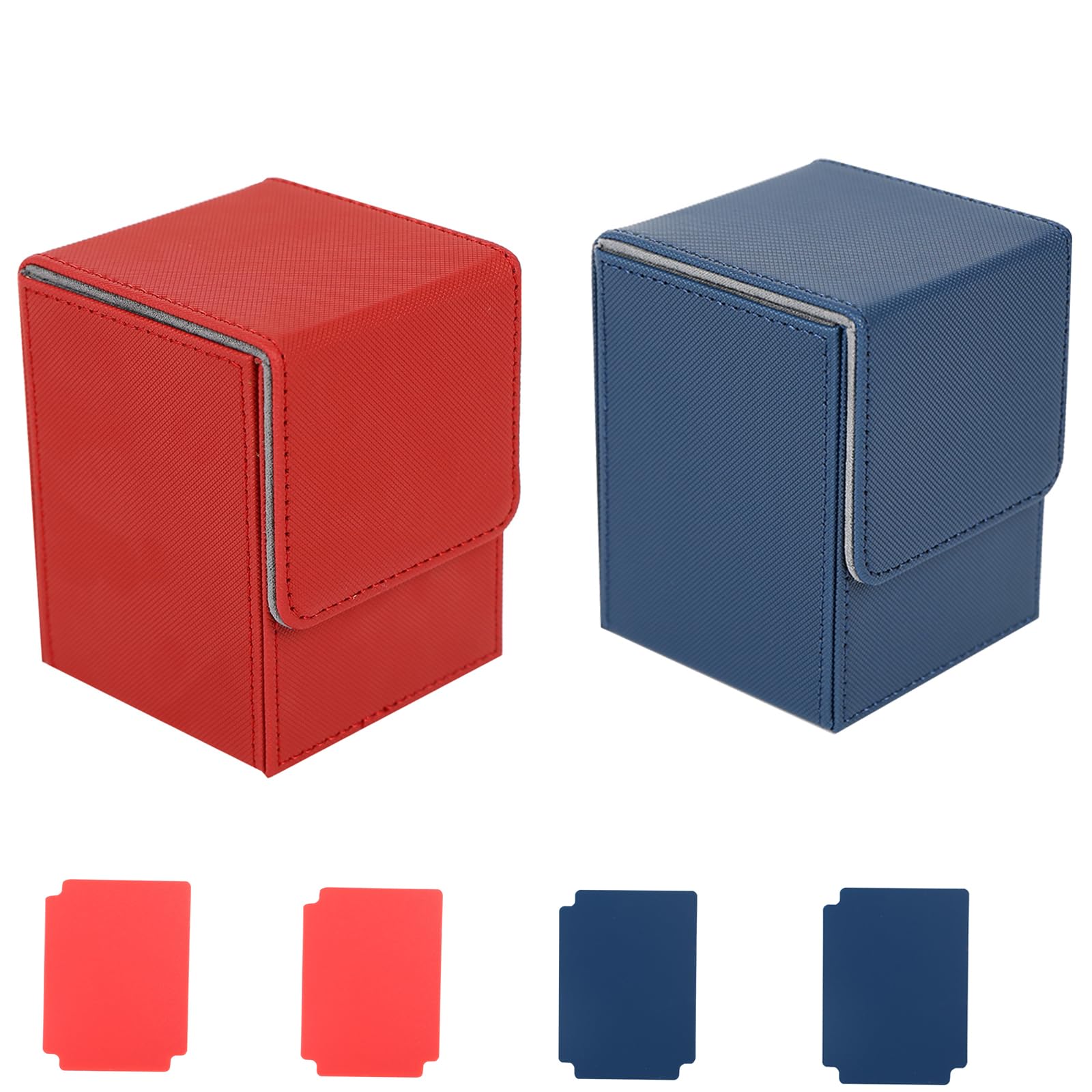 2 Scatole Portacarte Magnetiche Con Divisori – In PU Impermeabile – Contengono 100+ Carte Protette – Per Giocatori E Collezionisti - 5
