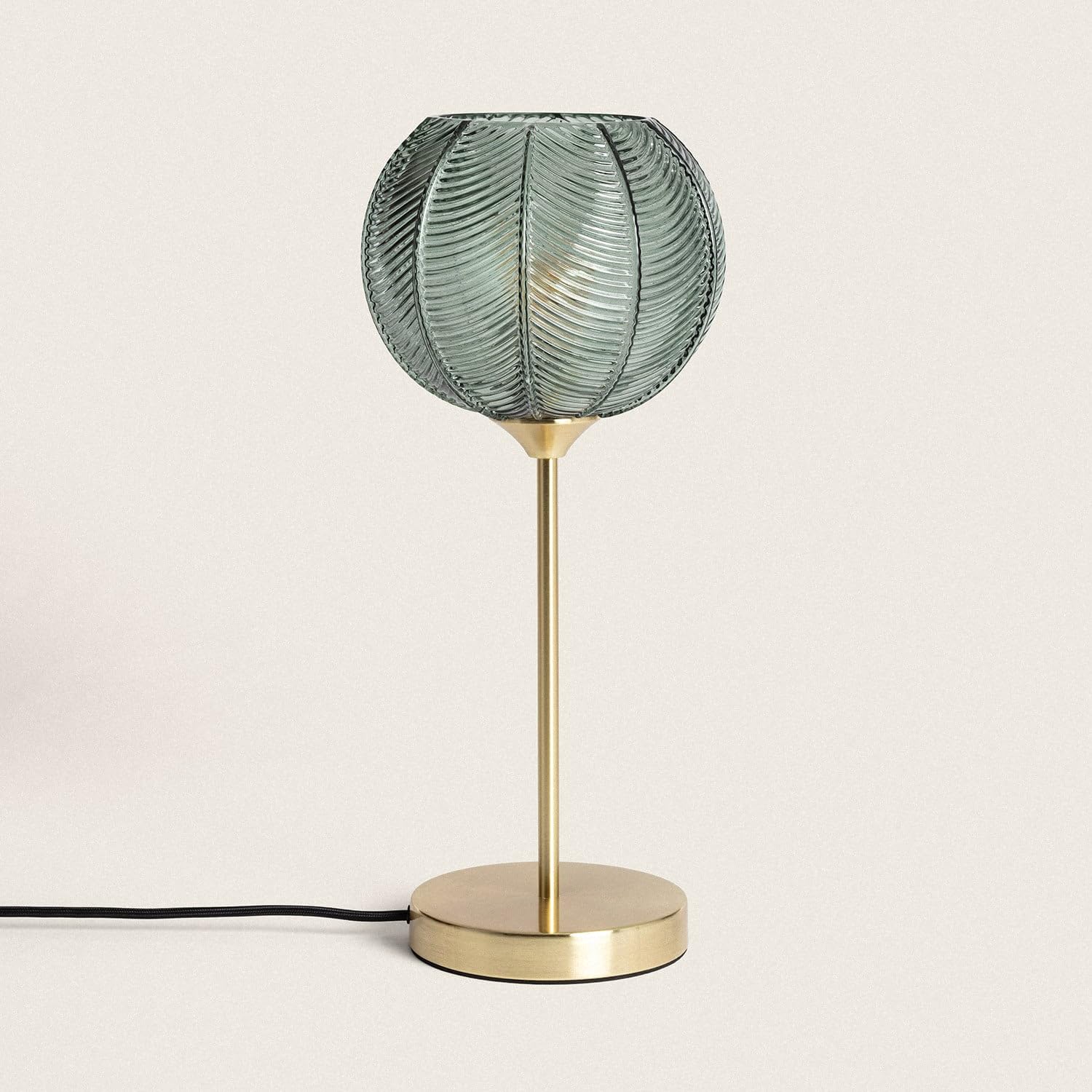 LEDKIA Lampada da Tavolo Metallo e Vetro Klimt Verde