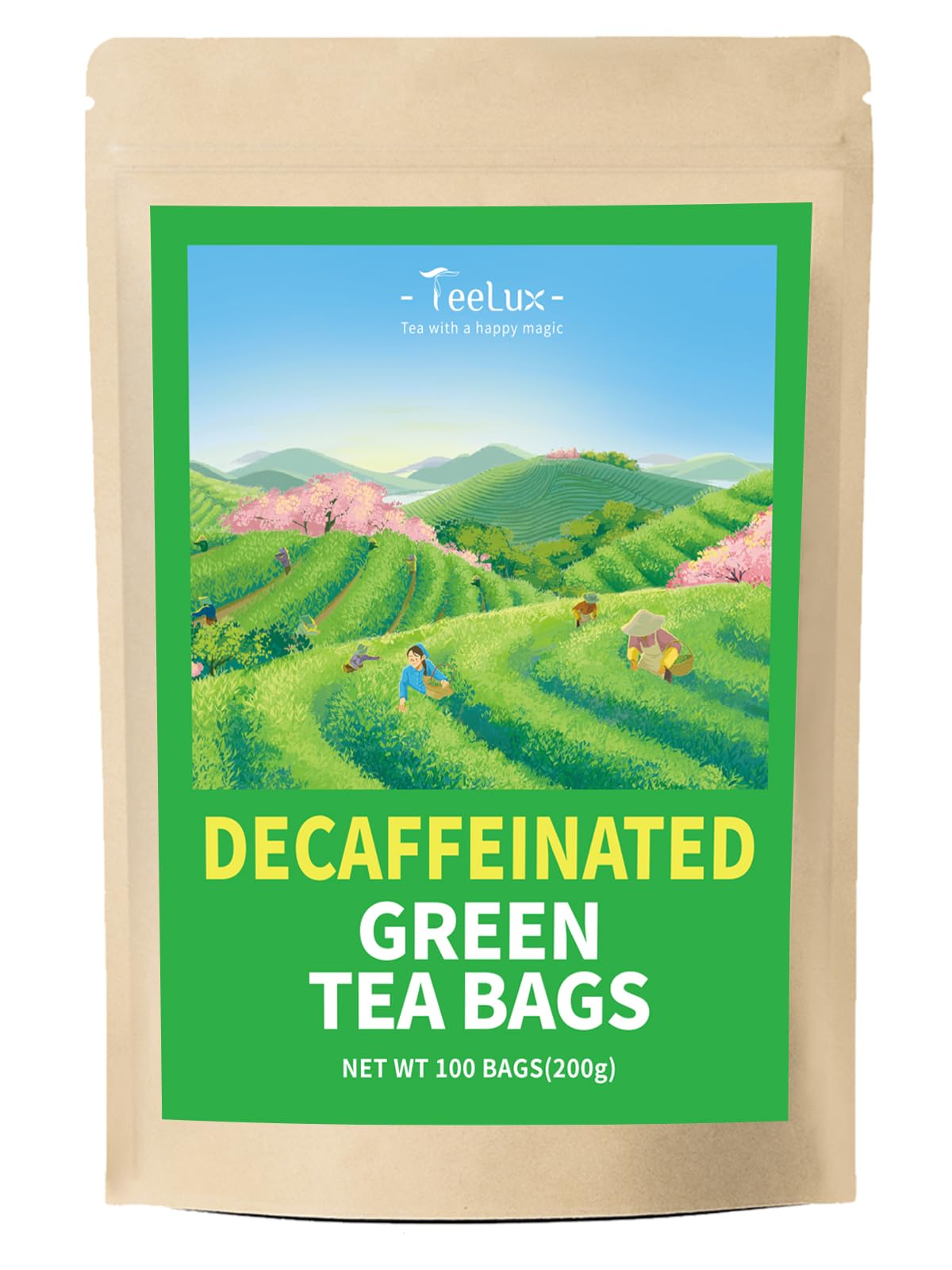 TeeLux Yerba Mate Tea Bags 50 Count, Pure Natural Argentine Yerba Mate, Rich Flavor with 3g/Bag, Biodegradable Tea Bag — view 63