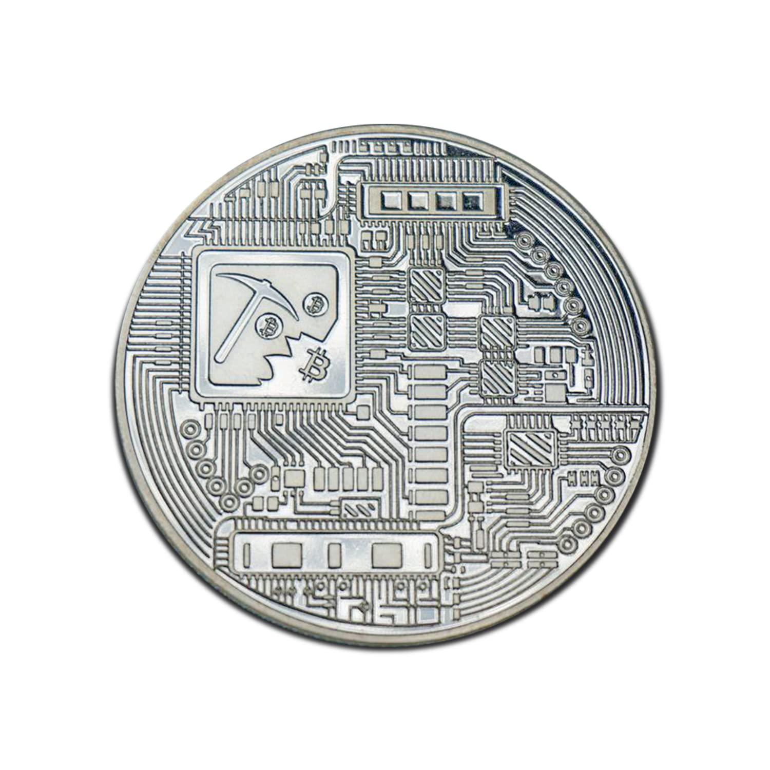 Real Physical Silver Plated Bitcoin Coin[2022 Edition], Collectable  Commemorative Crypto Coin with Protective Case and Show Box, Gift for  Bitcoin Lover : Amazon.sg: Toys
