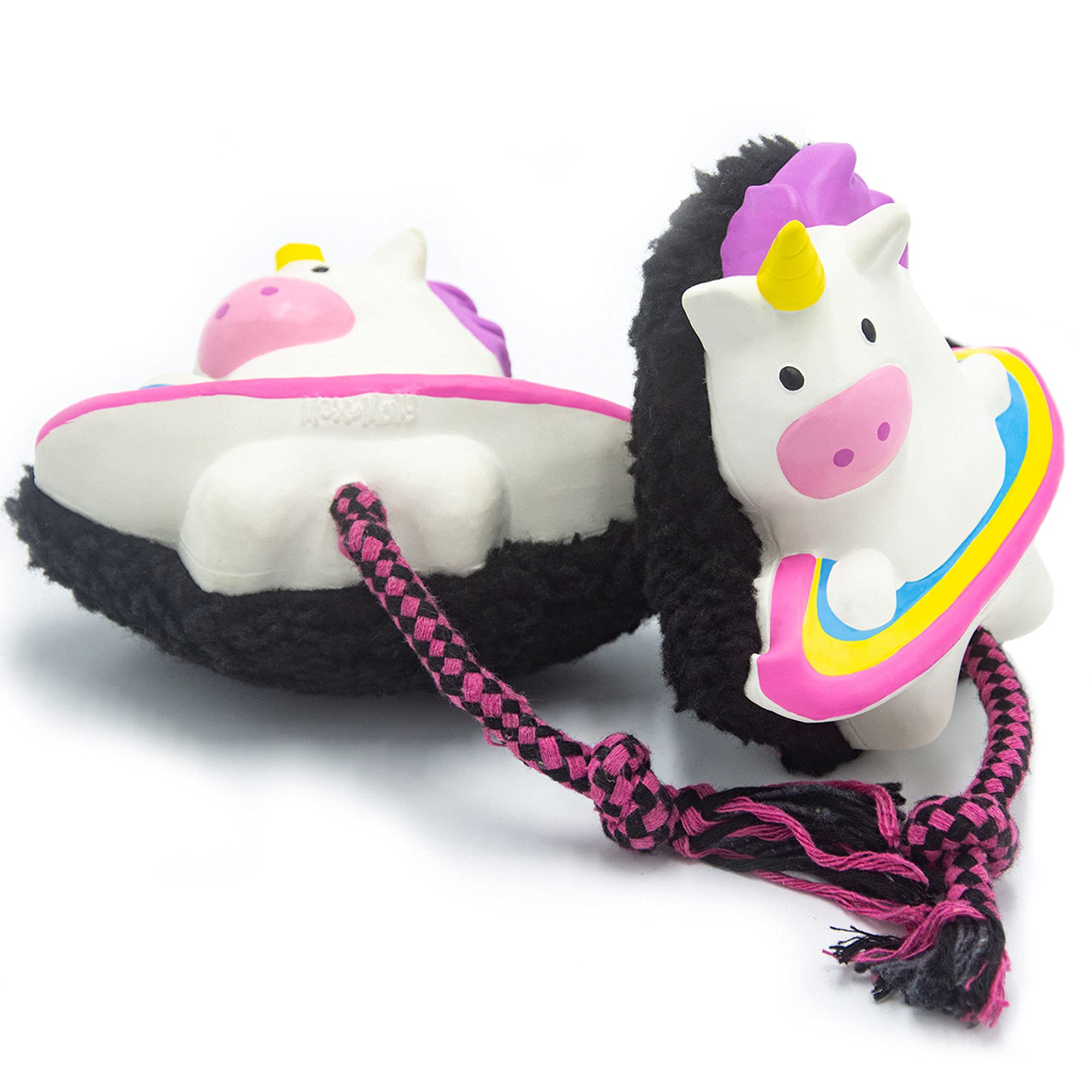 Max & Molly Urban PetsSnuggles Collection Soft Fuzzy Plush Dog Toys for Small and Medium-Sized Dogs and Puppies, Non-Aggressive chewers, Fun for Play or Snuggle time, Magic Mikey Unicorn