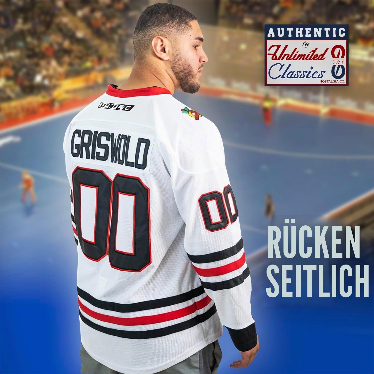 Griswold #00 Movie Hockey Trikots Genähte Buchstaben und Zahlen