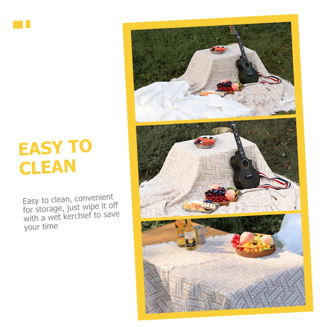 Couverture de Pique- Portable Tapis de Camping Confortable Couverture de Jardin Pliable pour Activités Extérieures