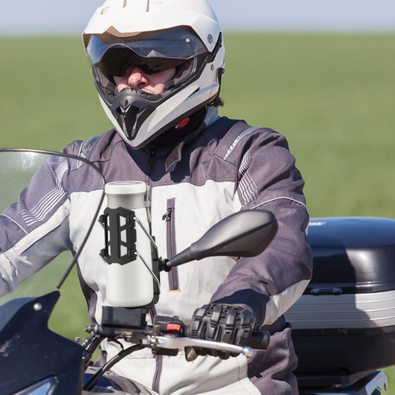 Gabbia Per Borraccia Da Bicicletta Gabbia Portabicchieri Regolabile e | Supporto per Bicchiere per Motocicletta Facile da Installare per Adulti Donne Ciclisti Scooter Motocicli