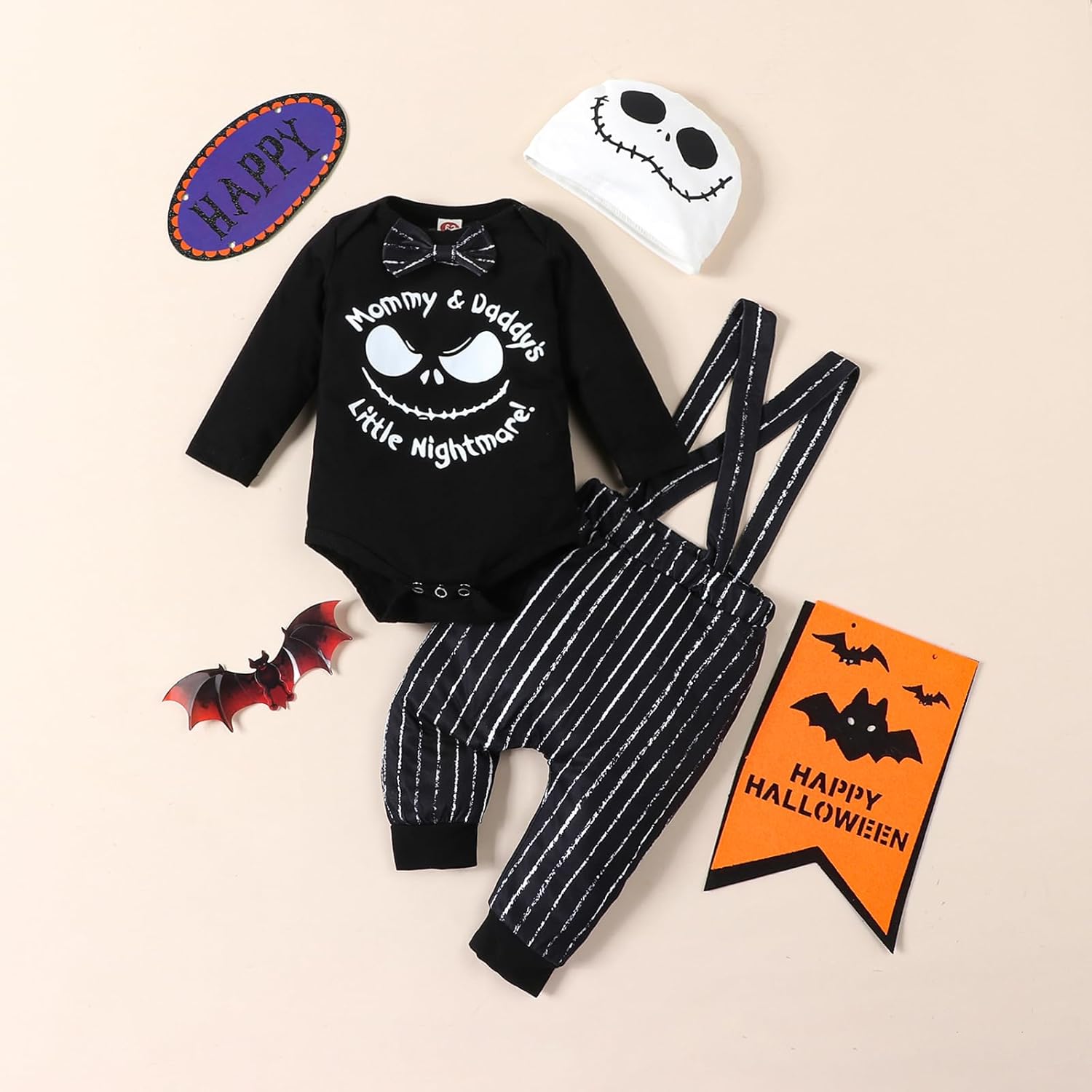 VINUOKER Infant Baby Boy Halloween Clothes Halloween Costumes Gentleman Outfits Set For Baby Toddler Boys - Image 5