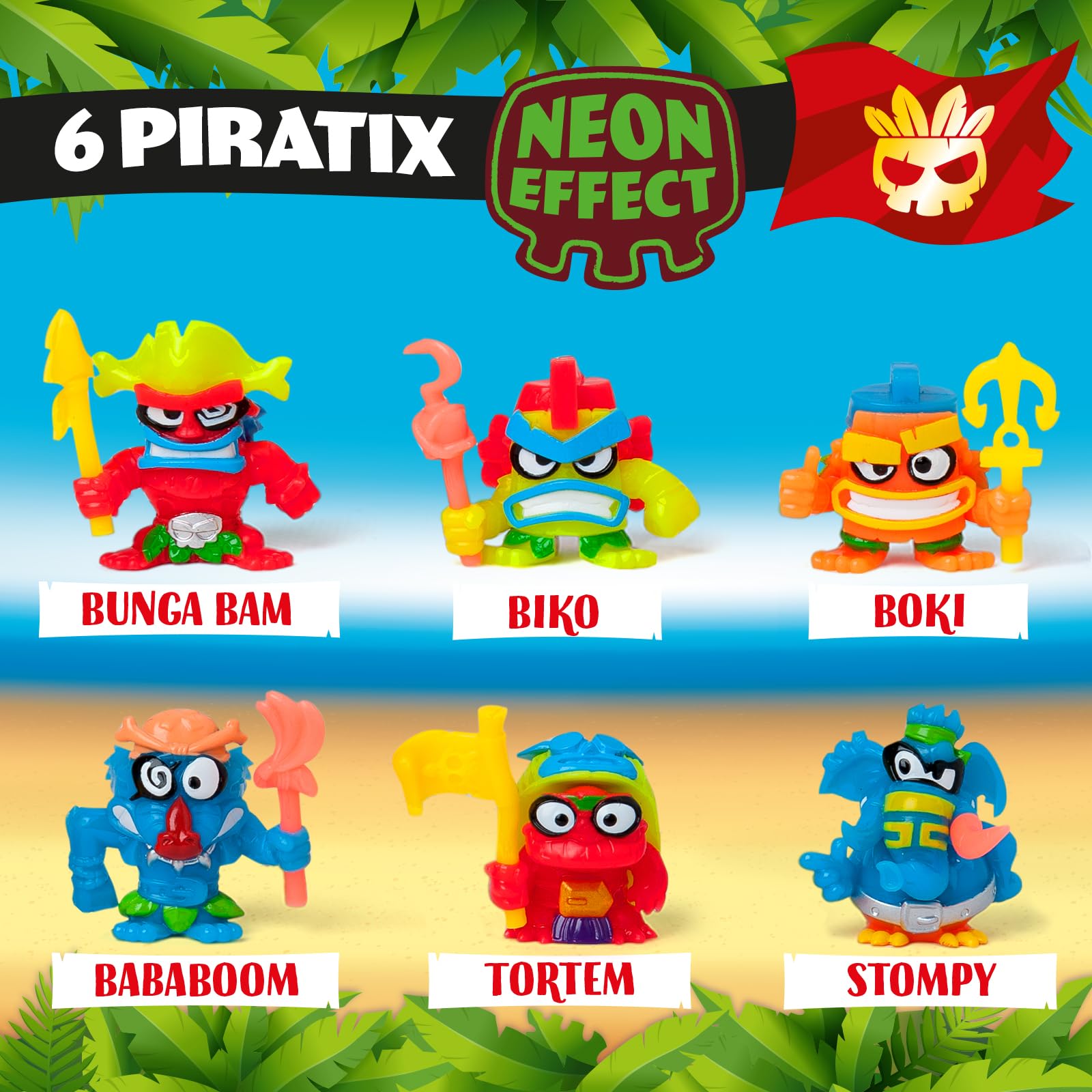 Amazon.com: PIRATIX Adventure World Crazy Jungle Series, Pack of 4