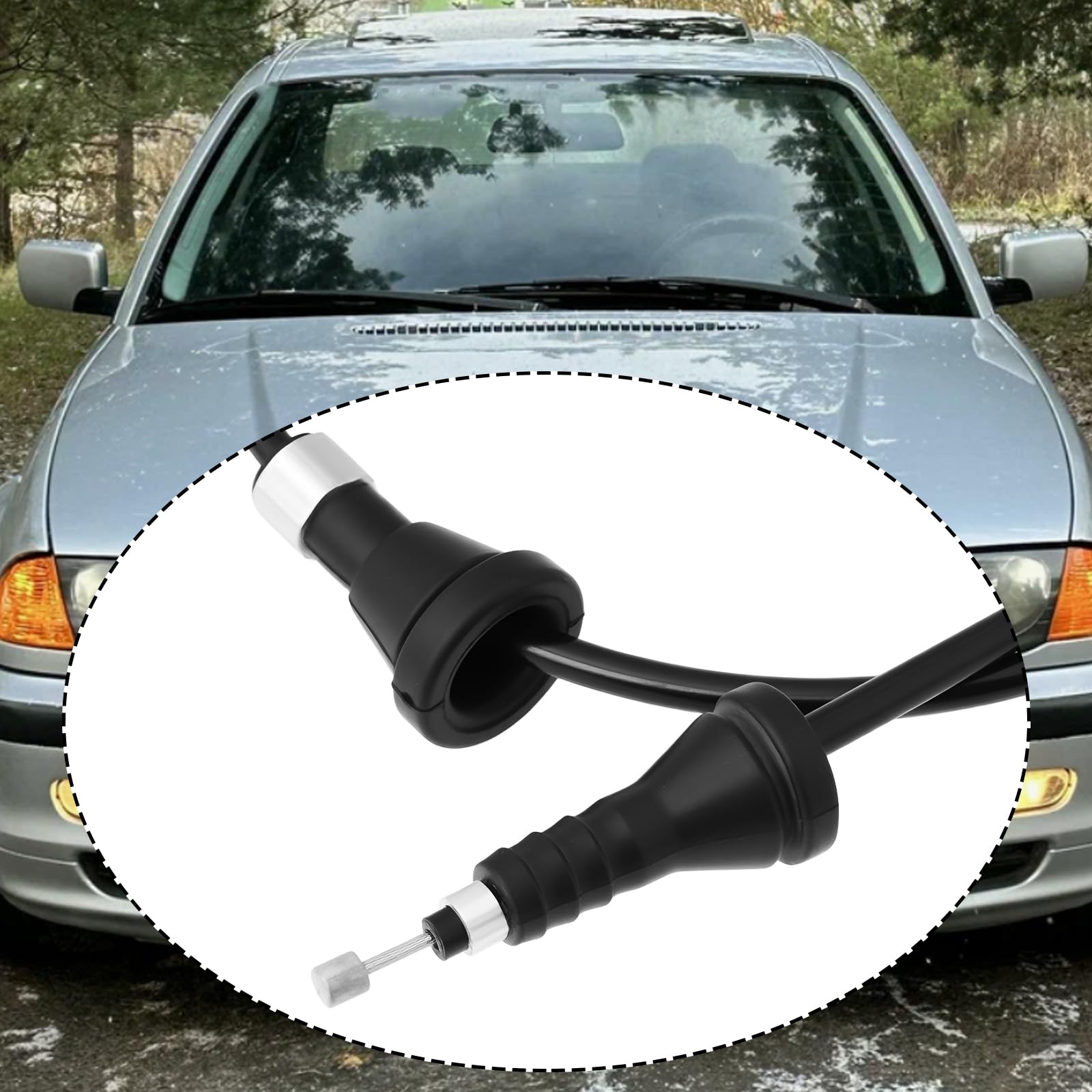 Cable de liberación del capó del motor 51238208442 compatible con BMW Serie 3 E46 1998-2005