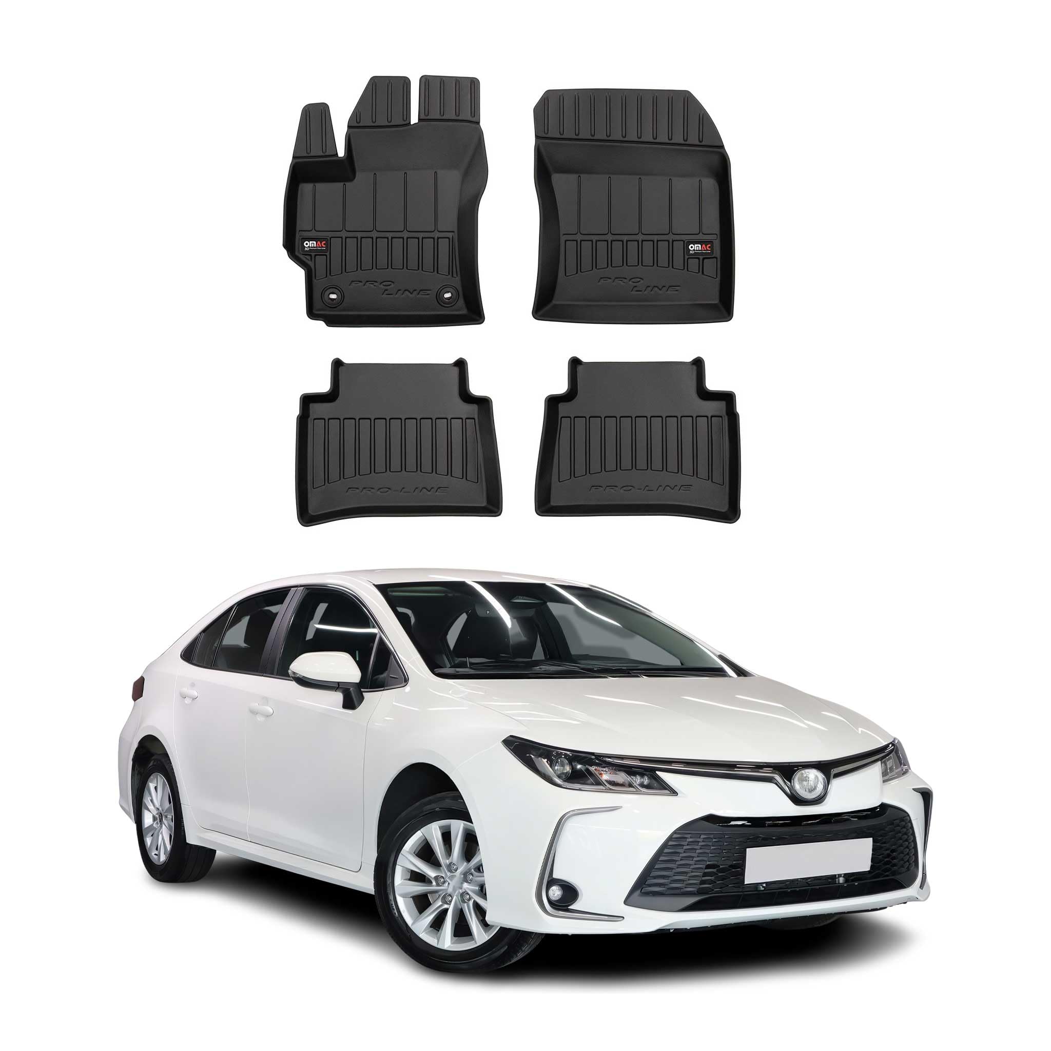 Kofferraumwanne Und Gummifußmatten RIGUM Geeignet Für Toyota Corolla