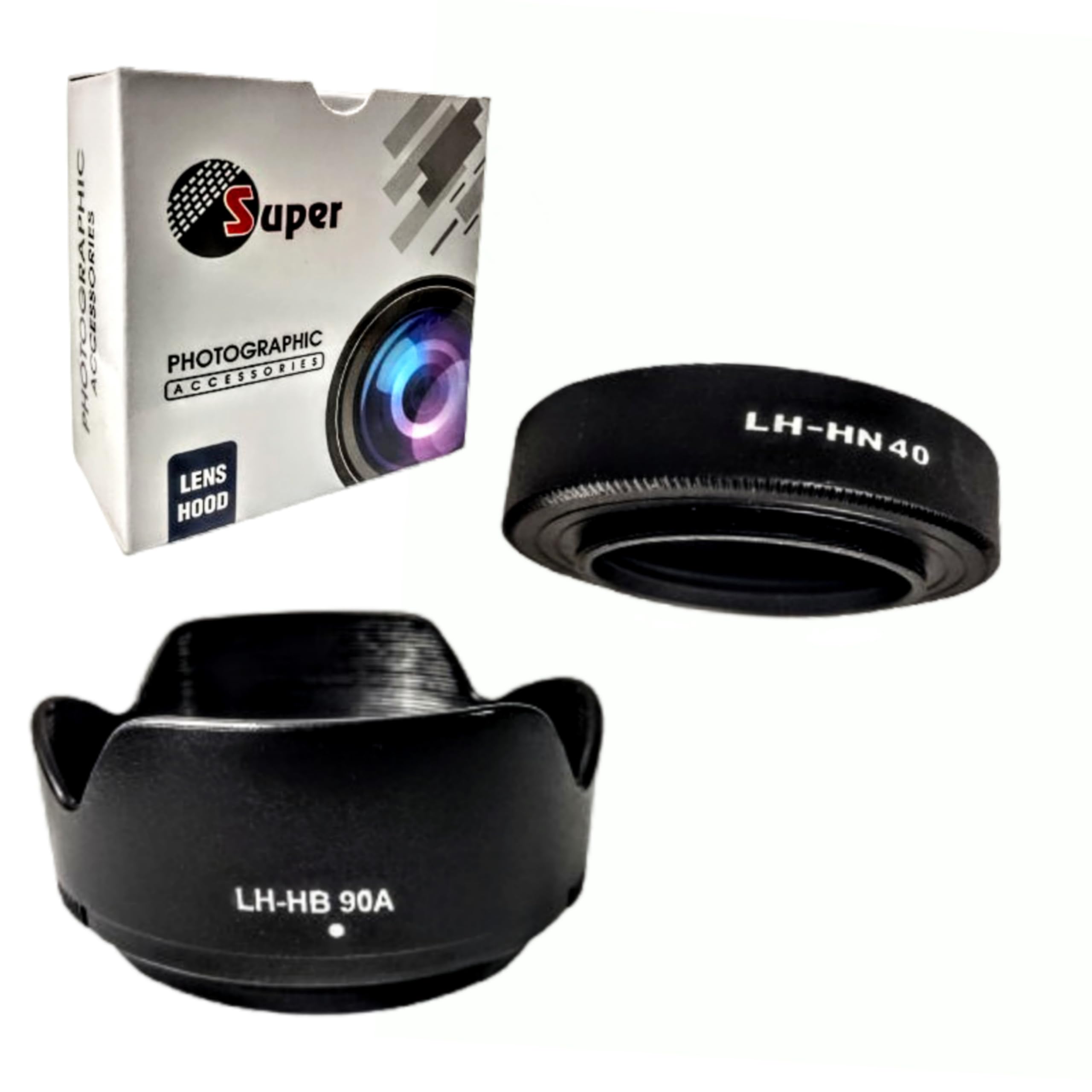 (1+1) Screw on + Bayonet Lens Hood Shade for Nikon Z50 Dual Lens Kit (Nikkor Z DX 16-50mm & 50-250mm) Replaces HN-40 and HB-90A Lens Hood-image-20