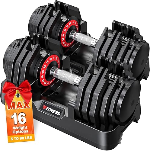 Juego de 2 mancuernas ajustables, 1 juego de mancuernas ajustables para mano, mancuernas 5 en 110 en 1 con mango de textura antideslizante, juego de