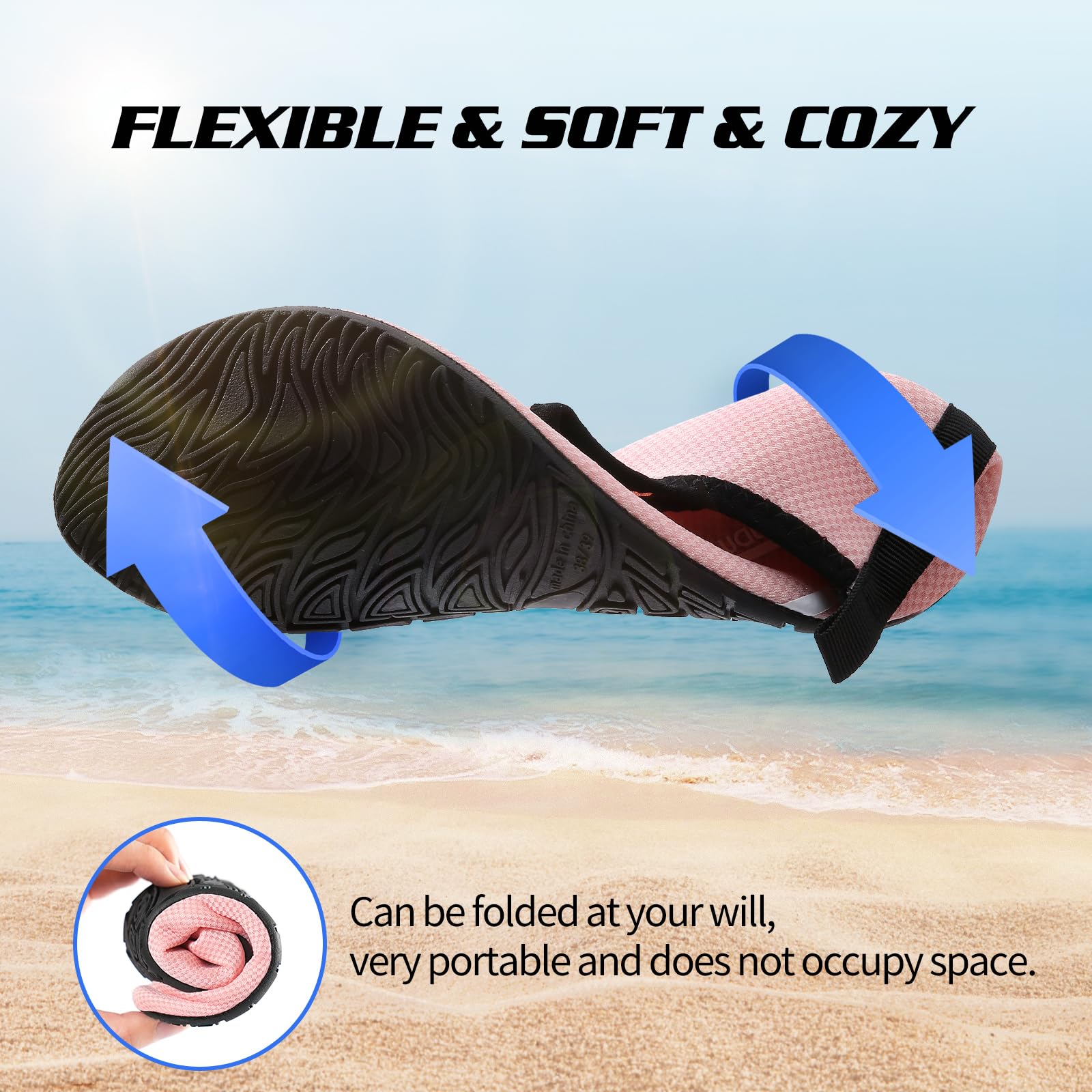 WateLves Scarpe da Scoglio Scarpette Donna Uomo Asciugatura Rapida Super Leggere Antiscivolo per Spiaggia e Snorkeling Unisex