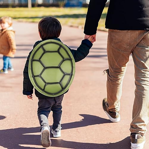Miniatura 7 de Cabilock Disfraz de concha de tortuga de Eva para niños, accesorio de cosplay de 6.75 x 5.37 pulgadas, accesorio de cosplay para fiesta de Halloween