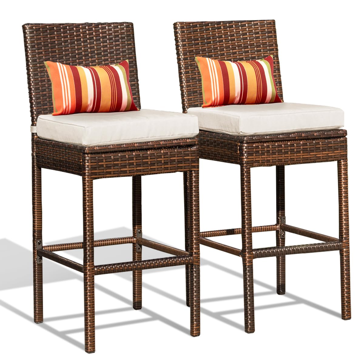 Sundale Outdoor Wicker Bar Stools