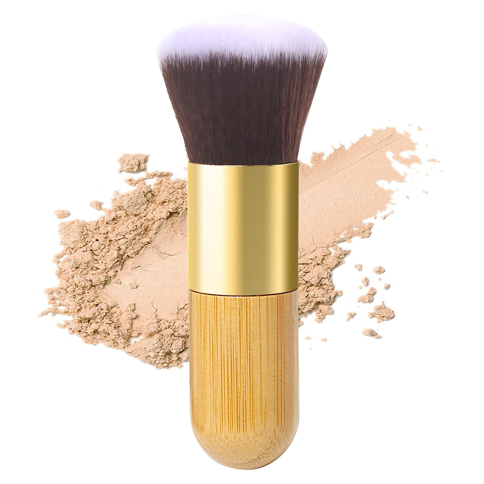 Powder Makeup Brush, Blusher Brush Large Powder for Loose or Pressed Setting Single Face Makeup Foundation