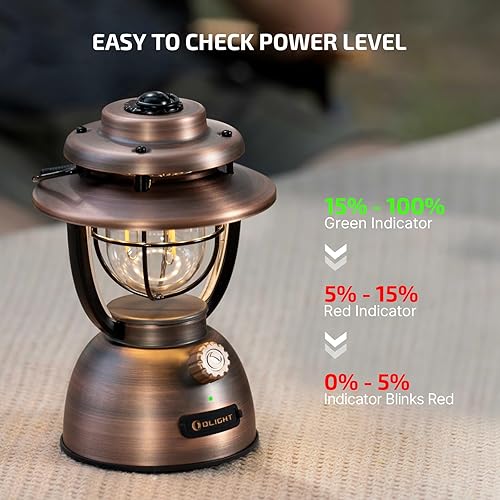 Miniatura 8 de OLIGHT Olantern Classic 2 Pro - Linterna de campamento con control de aplicación, linterna LED recargable de 300 lúmenes con fuentes de luz duales