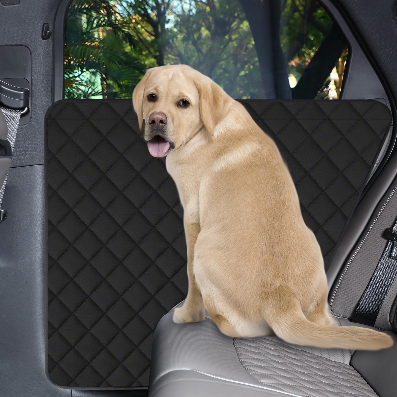 CarChic Dog Car Door Protector, 2 Pack Heavy Duty 5-Layer Car Door Protectors from Dog Scratching,Waterproof Door Protectors for Vehicles,Universal Fit for Cars, Trucks, SUVs, Storm Black