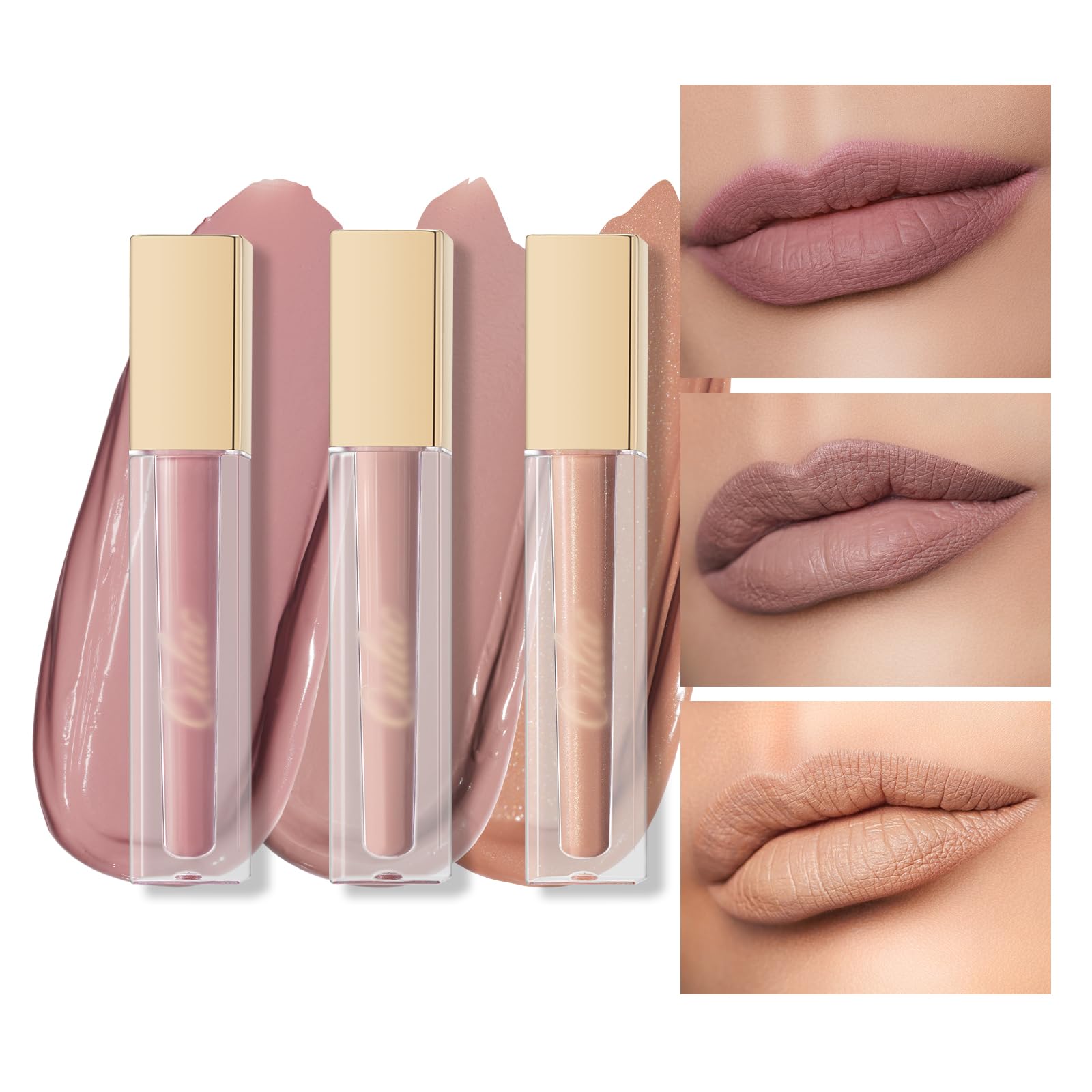 Oulac Matte Liquid Dark Red Lipstick for Women, Long Lasting Lip Stain, Waterproof Highly Pigmented Creamy Formula Lipstick with Vitamin E, Vegan, 4.5ml (M18) — view 91