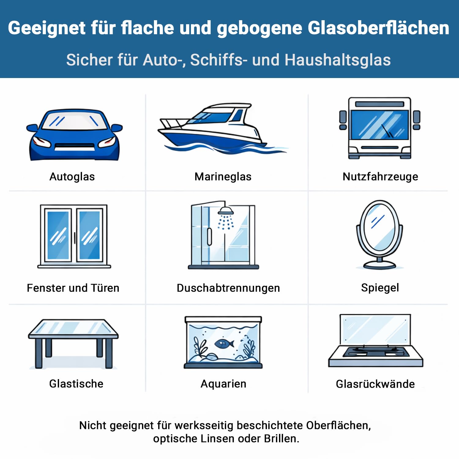 GLASS POLISH DIY Glas Kratzerentfernungsset 75 mm - Effektive Glaspolitur mit Bohrmaschine/Poliermaschine, Repariert Tiefe Kratzer, Entfernt Oberflächenschäden und Stellt Klarheit & Glanz Wieder Her