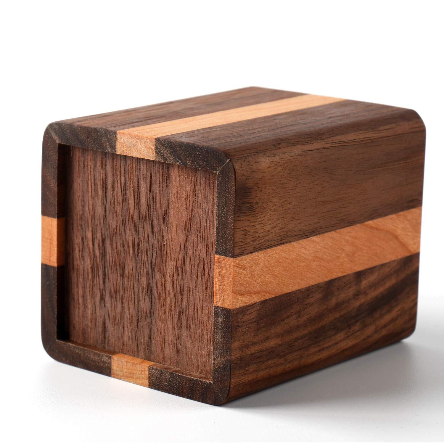 JUTSTJUKO Modern Minimalist Bruine Houten Pen Organizer, Bureaublad, Kantoorbenodigdheden Organizer (Eiken