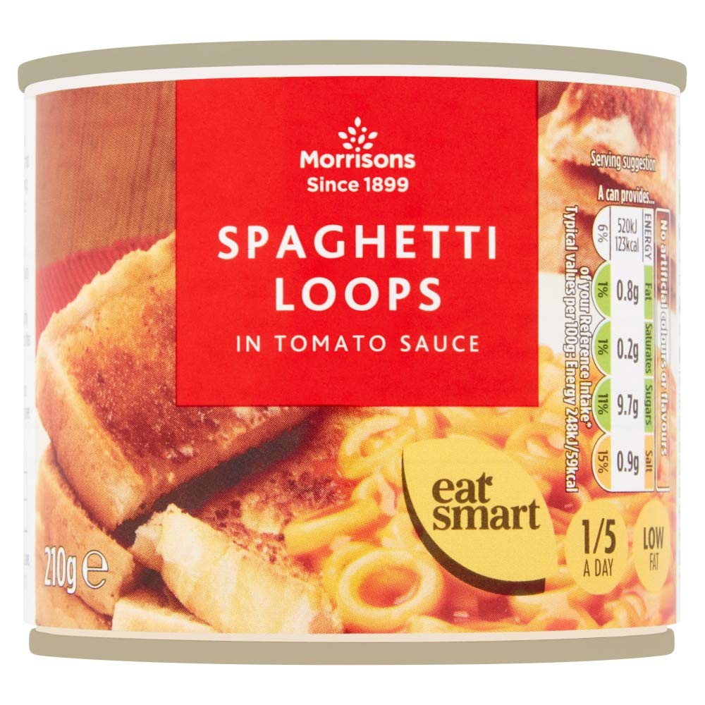 Morrisons Spaghetti Loops 210 g x 24