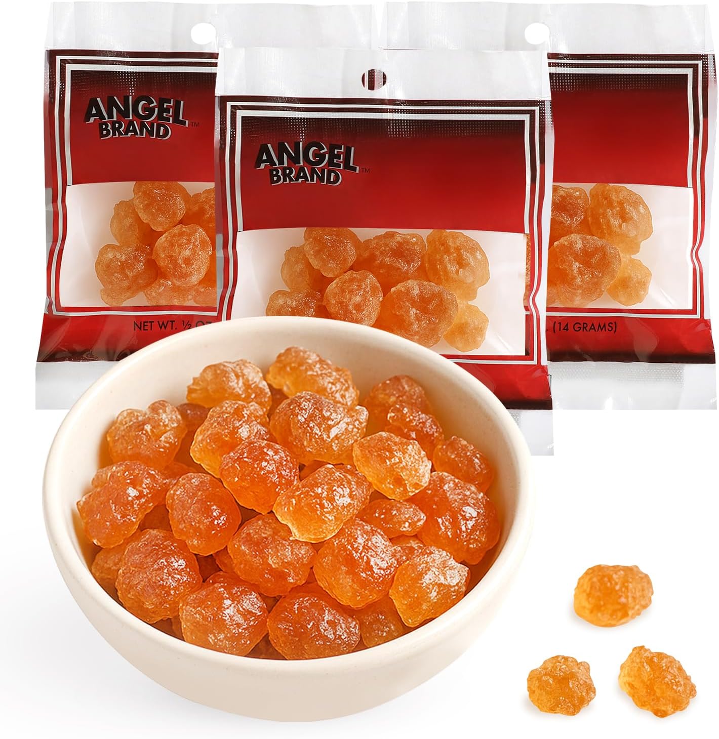 Angel Brand Gum Arabic Spice 1.5 Oz Pouch Pack of 3 - Sourced from the Finest Trees - Enjoy Culinary Creations with Our Premium Gum Arabic