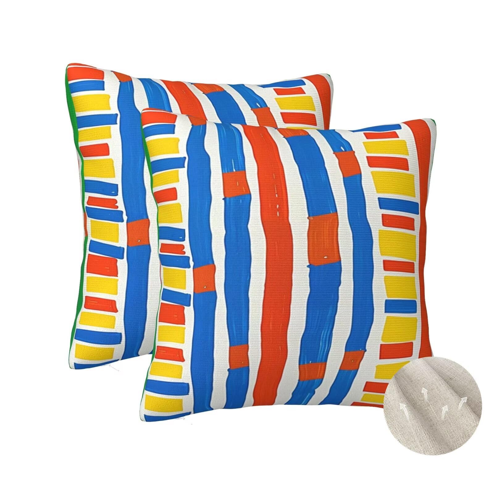 Taie oreiller carré 50x50 cm lot de 2 housses idée cadeaux maison et salon