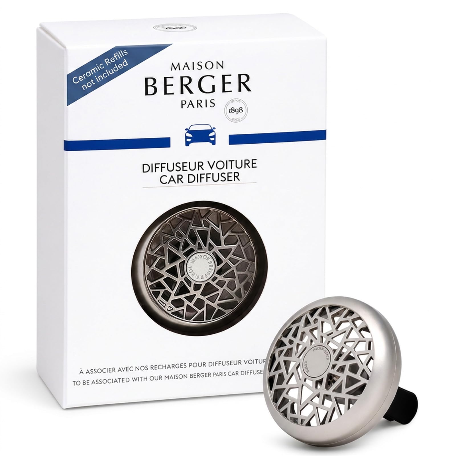 Maison Berger Clear Graphic Car Clip Diffuser