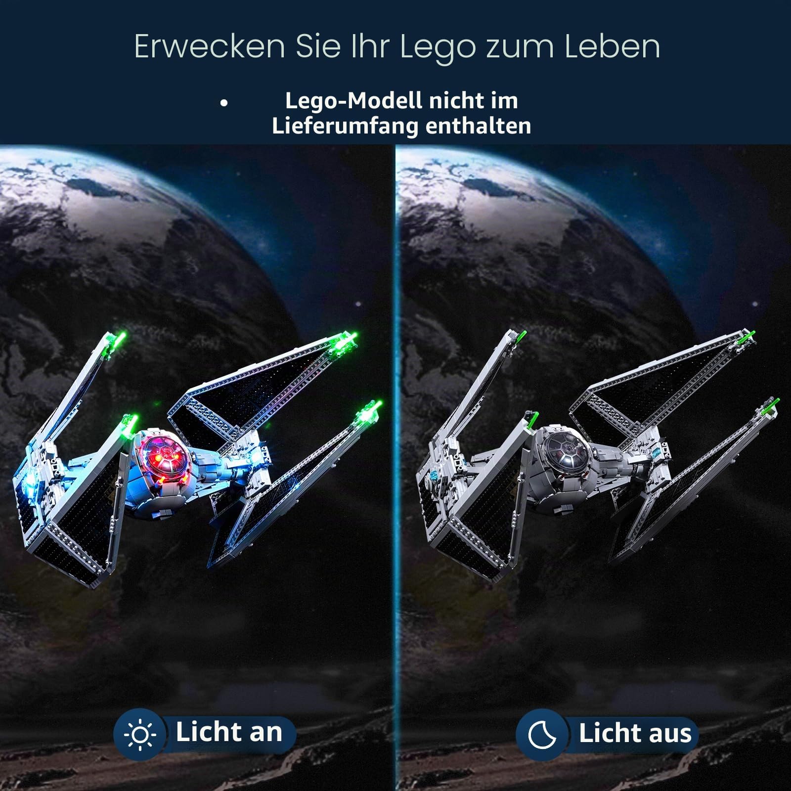 BRIKSMAX LED Beleuchtung kompatibel mit LEGO 75382 TIE Interceptor