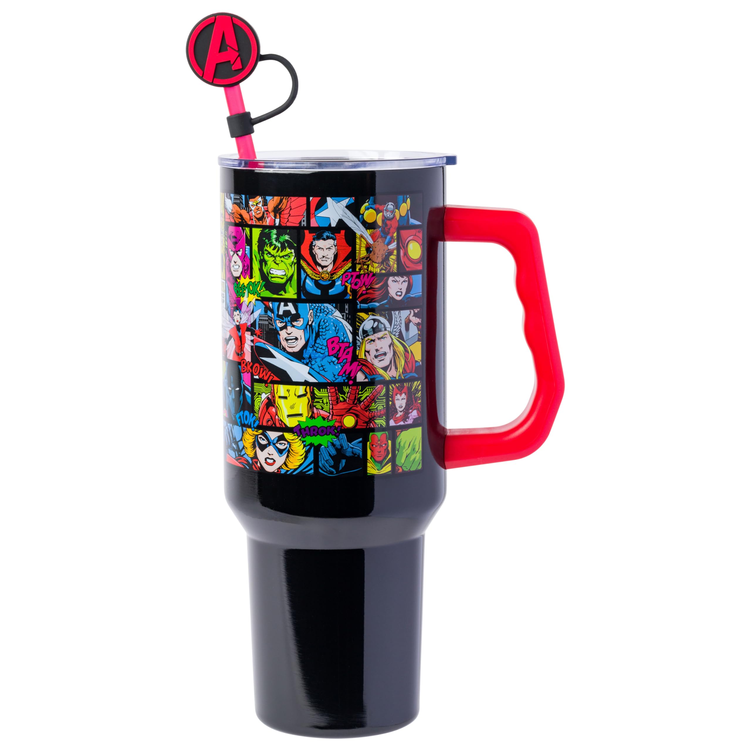 Gobelet Marvel cadeau idéal pour fans de comics Black Hawk et Avengers
