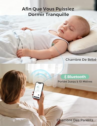 Momcozy Thermomètre Numérique Bébé, Qualité Médicale, Bluetooth, Vert - 9