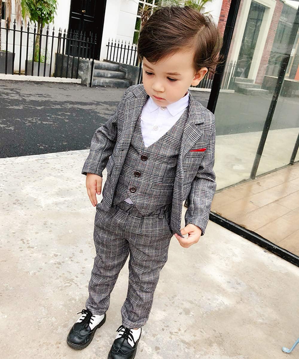 RALPH LAURENグレンチェックのパンツのスーツ160フォーマル卒業式など Amazon | [RongFa] 卒業式スーツ 子供スーツ 男の子スーツ グレン