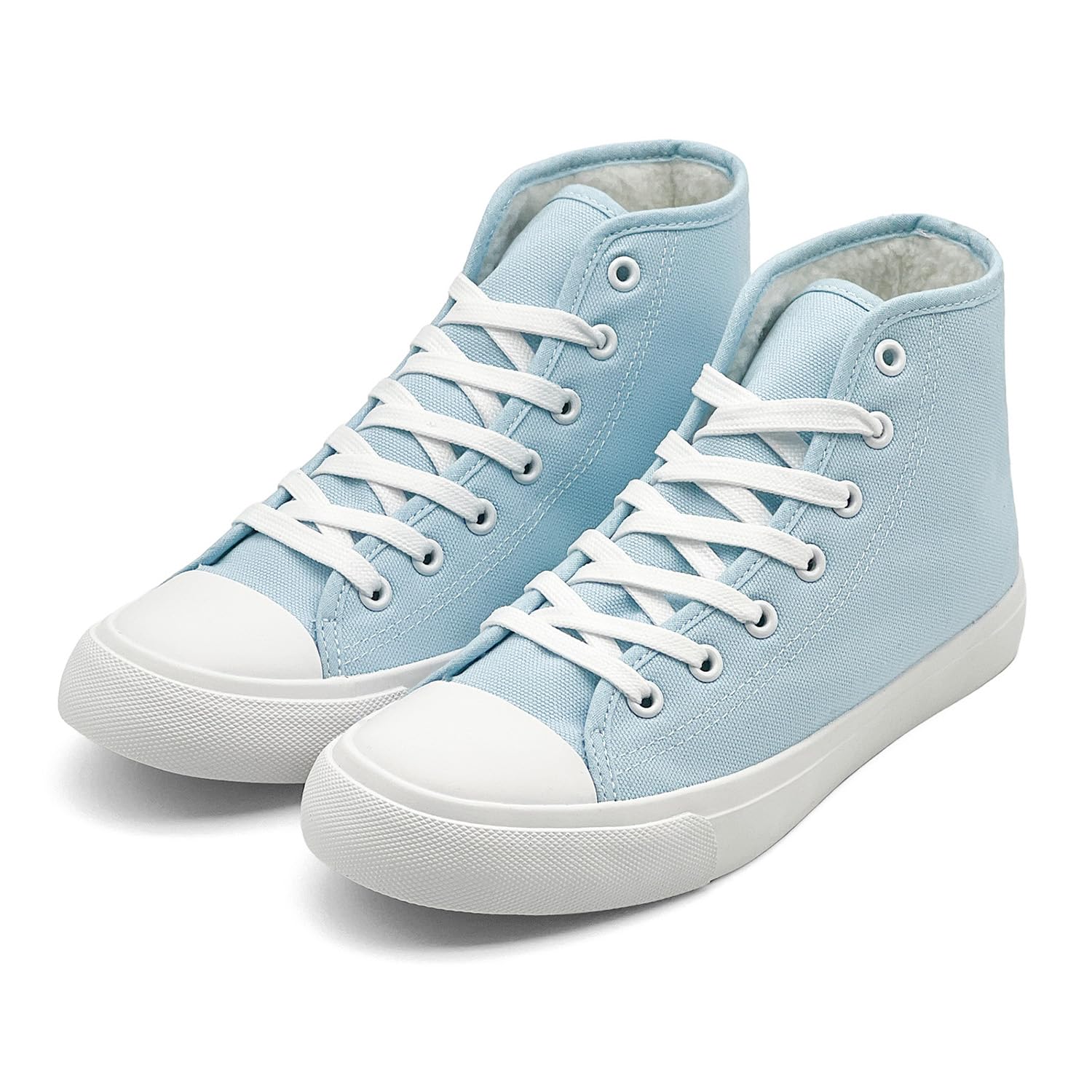 Womens Winter Snow Boots High Top Warm Canvas with Fur Lined Ankle Winter Sneakers