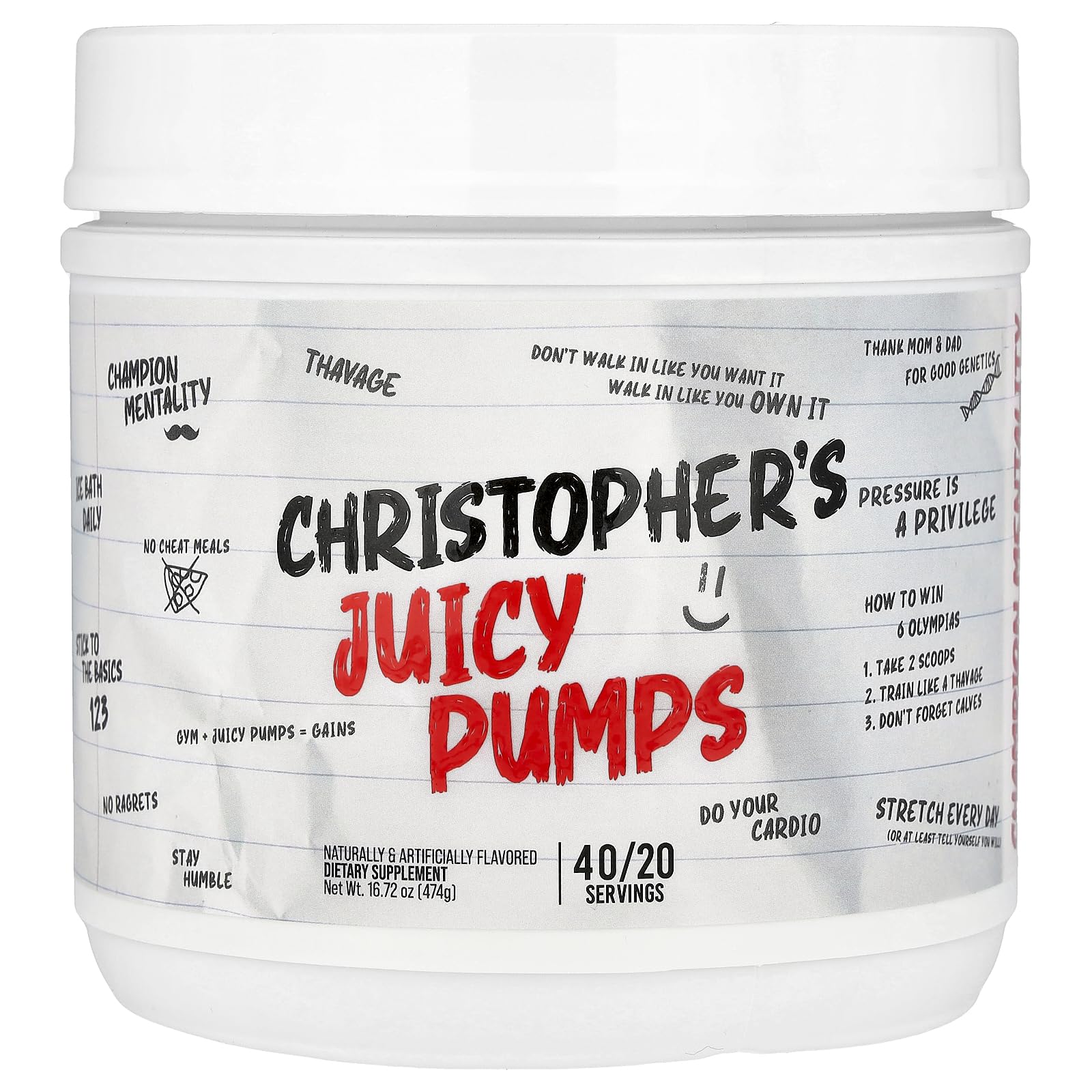 Christopher's Juicy Pumps - Non-Stim Pre-Workout (1.07 lbs./40 Servings)