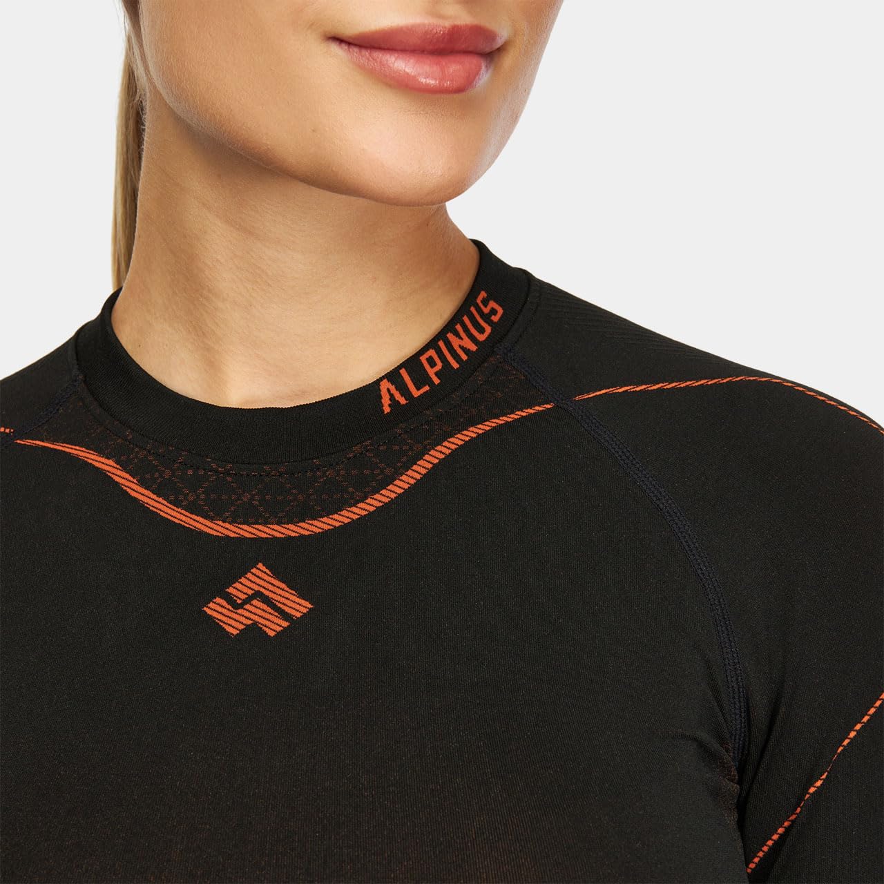 Alpinus - Thermounterwäsche Damen Set Lillehammer, Funktionsunterwäsche Schnelltrocknend, Thermo Unterwäsche mit Belüftungszonen, Thermowäsche, Funktionswäsche, Thermal Underwear
