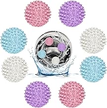 Lixiluxia 8 Pcs Washing Ball Washing Machine Washing Ball Washing Ball Down Jacket Dryer Balls Reusable for Home Clothes Cleaning 4 Colors