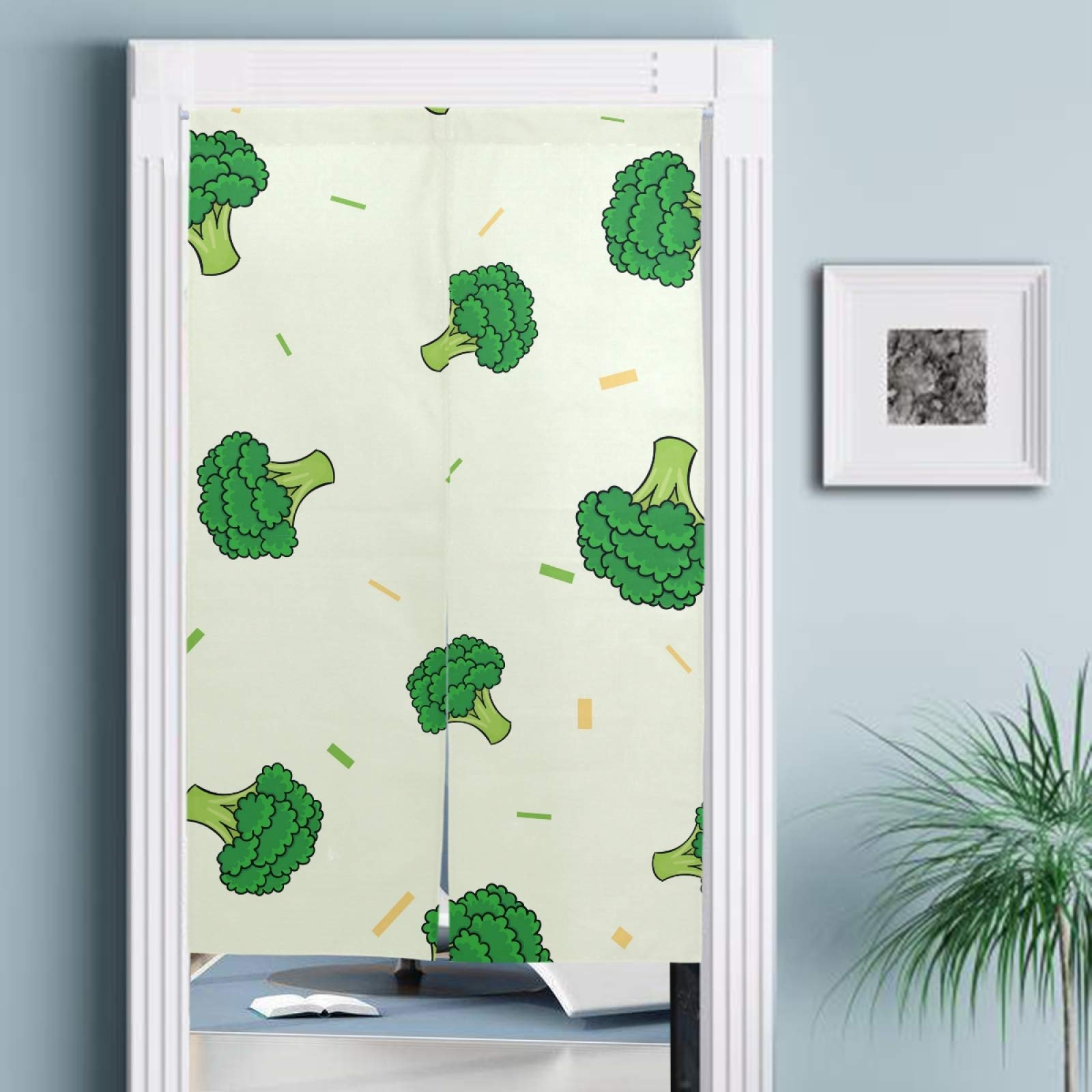 Amazon｜のれん ブロッコリー 蔬菜 绿 グリーン 野菜 かわいい