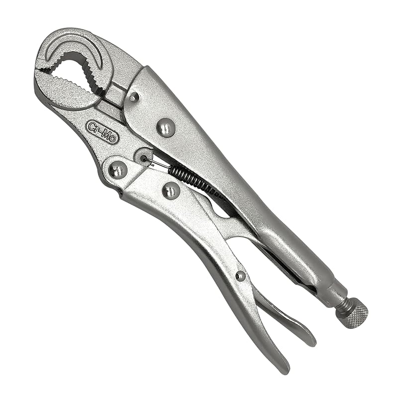 Alicate de Pressão com Cortador de Fios e Mandíbula Curva, Aço-Carbono, MacWork GM-25001