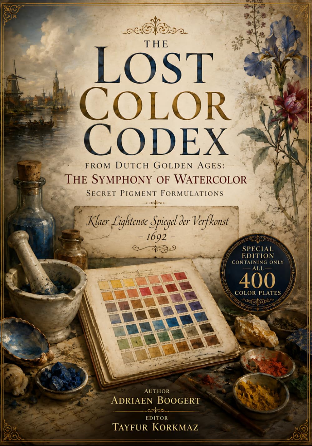 The Lost Color Codex from Dutch Golden Ages: The Symphony of Watercolor, Secret Pigment Formulations - (Klaer Lightende Spiegel der Verfkonst - 1692): ... edition containing only all 400 color plates