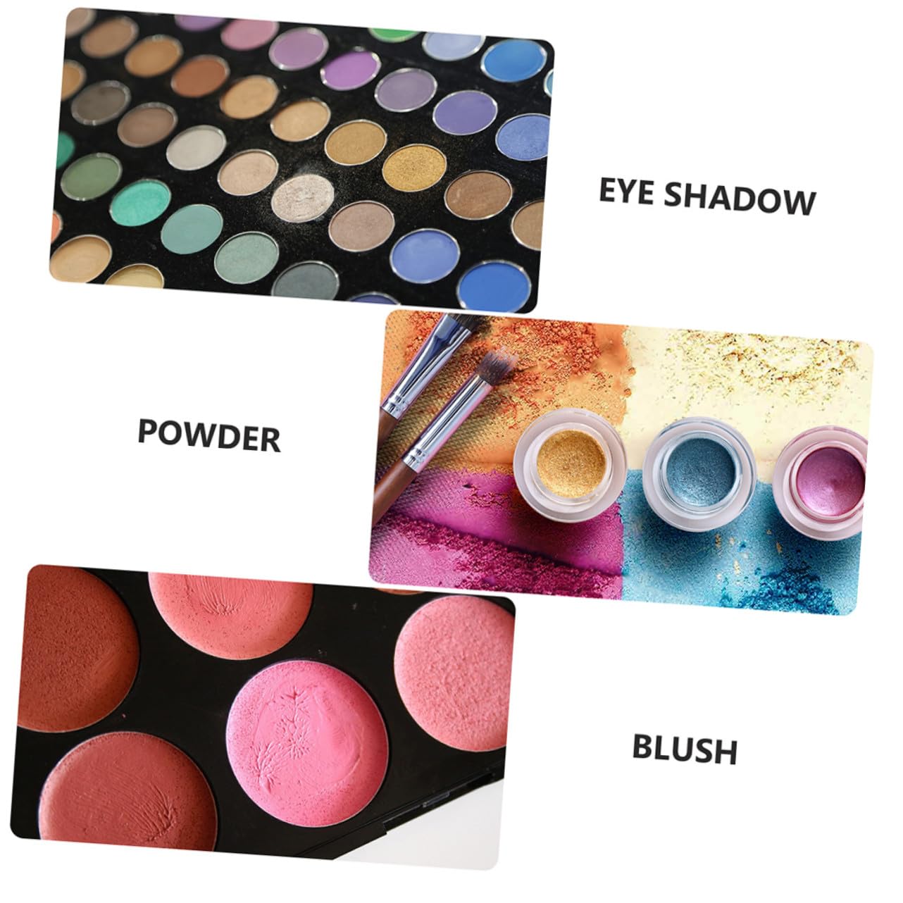 Homoyoyo Palette di Ombretti Vuote Magnetiche 2 Pezzi 23x15 Cm Contenitore per Ombretti Fai da Te Portatile per Trucco Quotidiano e Viaggi