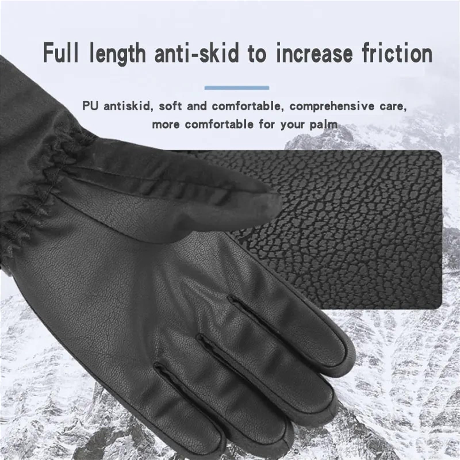 Guanti Da Sci Guanti da sci e snowboard impermeabili, touchscreen, guanti da esterno, neve e moto
