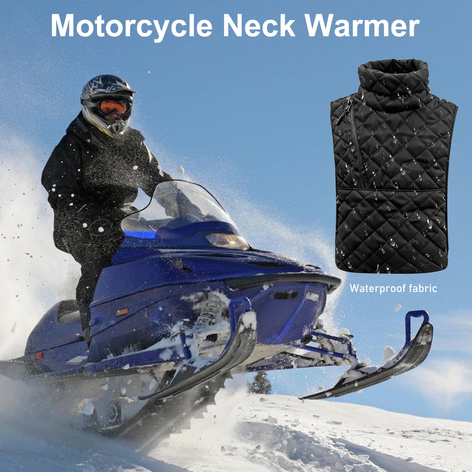 GBKDQQ Calentador de cuello para motocicleta, calentador de cuello para hombre, mujer, bufanda cálida para hombres y mujeres, deportes al aire libre, ciclismo, esquí