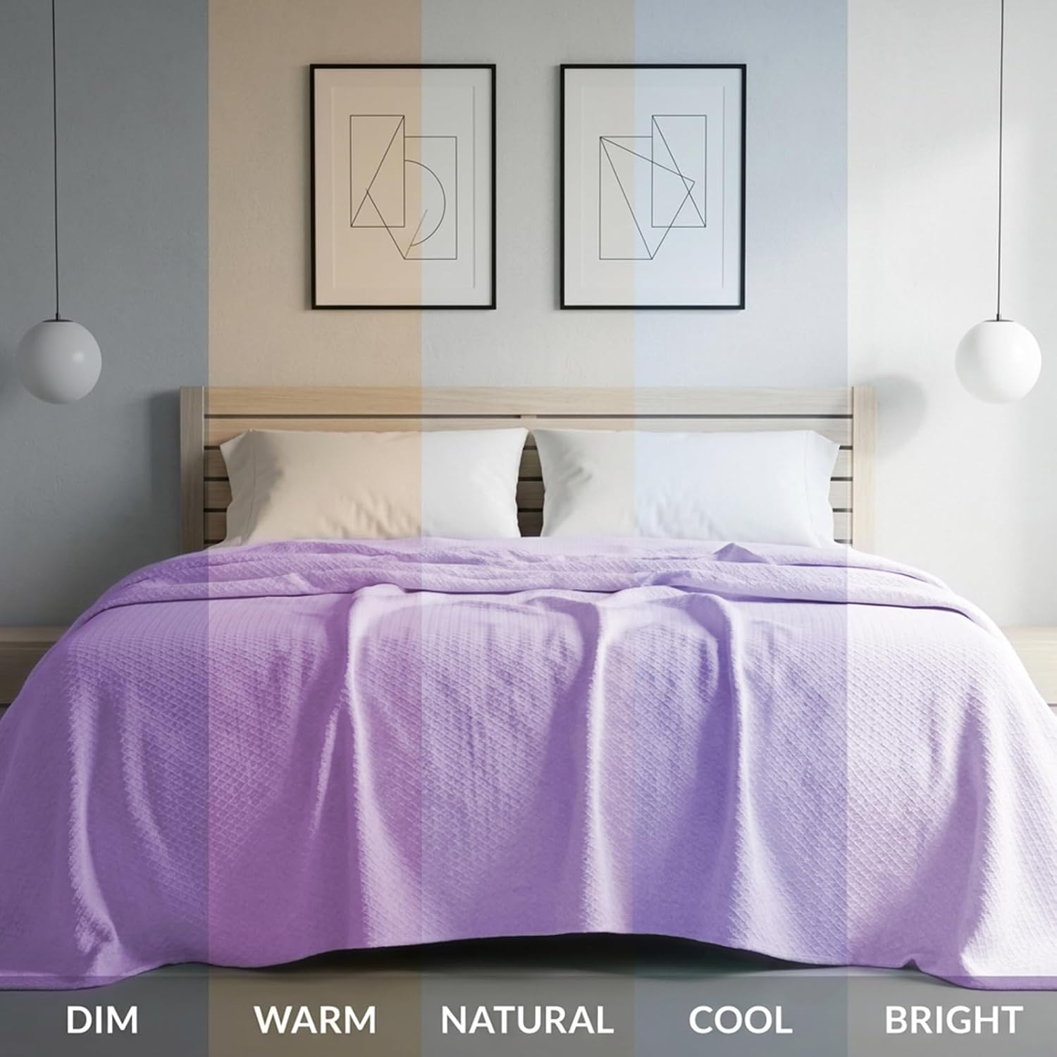 Cooling Blanket,Summer Bed Blanket,100% Rayon Derived from Bamboo Sided Cold Effect, Cool Summer Blanket for Hot Sleepers,Soft,Breathable,Air Conditioning Blanket for Bed and Sofa, (Purple 90x90inch)