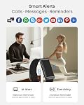 Smart Bracelet, Health Fitness & Activity Tracker with All-Day Continuous Heart Rate/Blood Pressure Monitor, Sleep Tracker, 170+ Sport Modes, 60 Day Battery & Free App, IP68 Smart Band for Android IOS