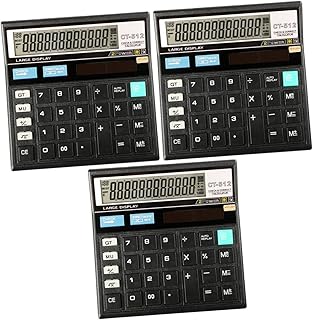 Ciieeo 3Pcs Calculadora De Mesa Calculadoras De Escritório Calculadora Para Calculadoras Para Gráficos Calculadora Calculadora Básica Calculadora De Contabilidade Portátil Calculadora