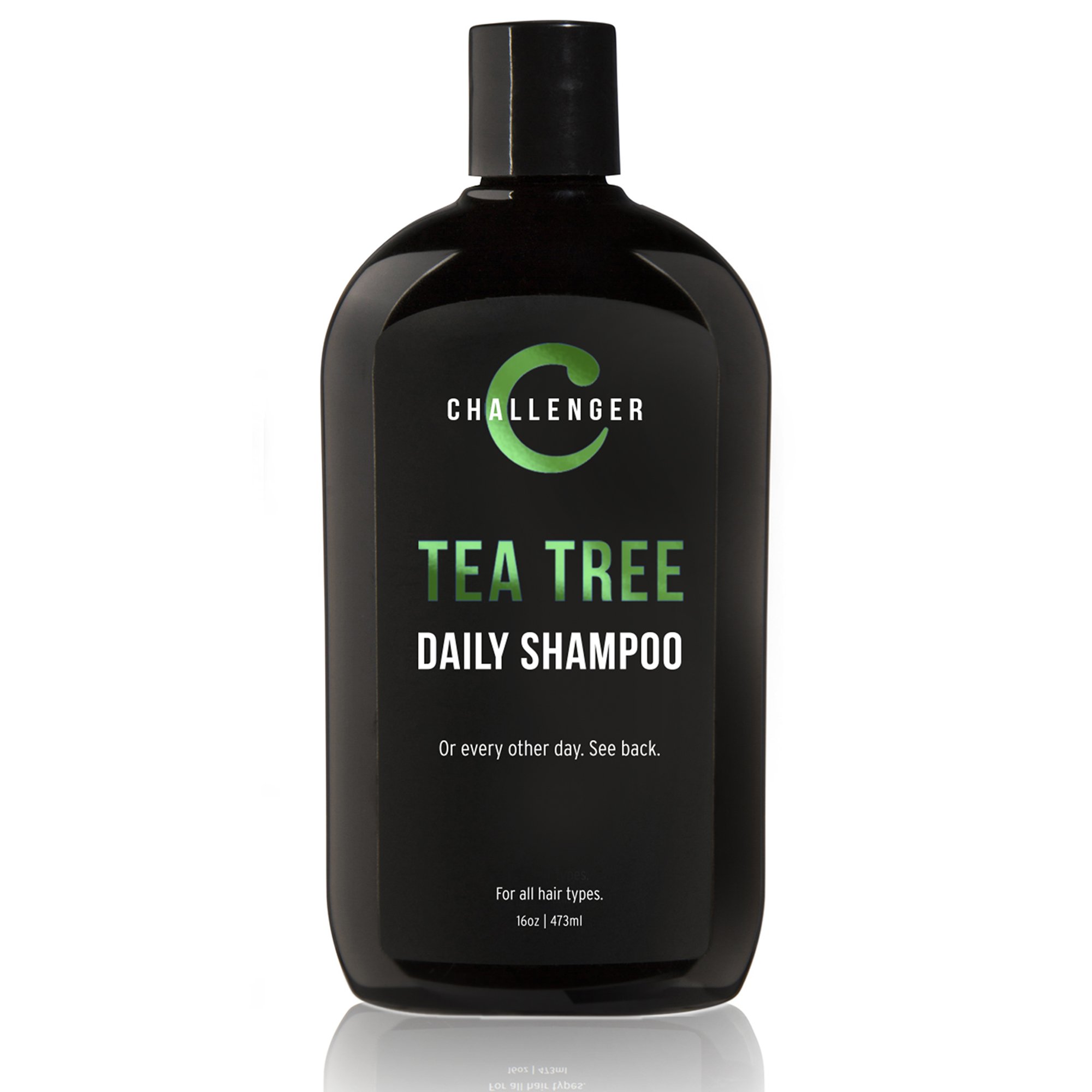 ChallengerTea Tree Shampoo - 16oz Sulfate Free w/Vitamins, Argan Oil, Biotin - For Men & Women - Keratin, Vitamin C, Vitamin D, Protein, No Artificial Colors (2-3 Month Supply)