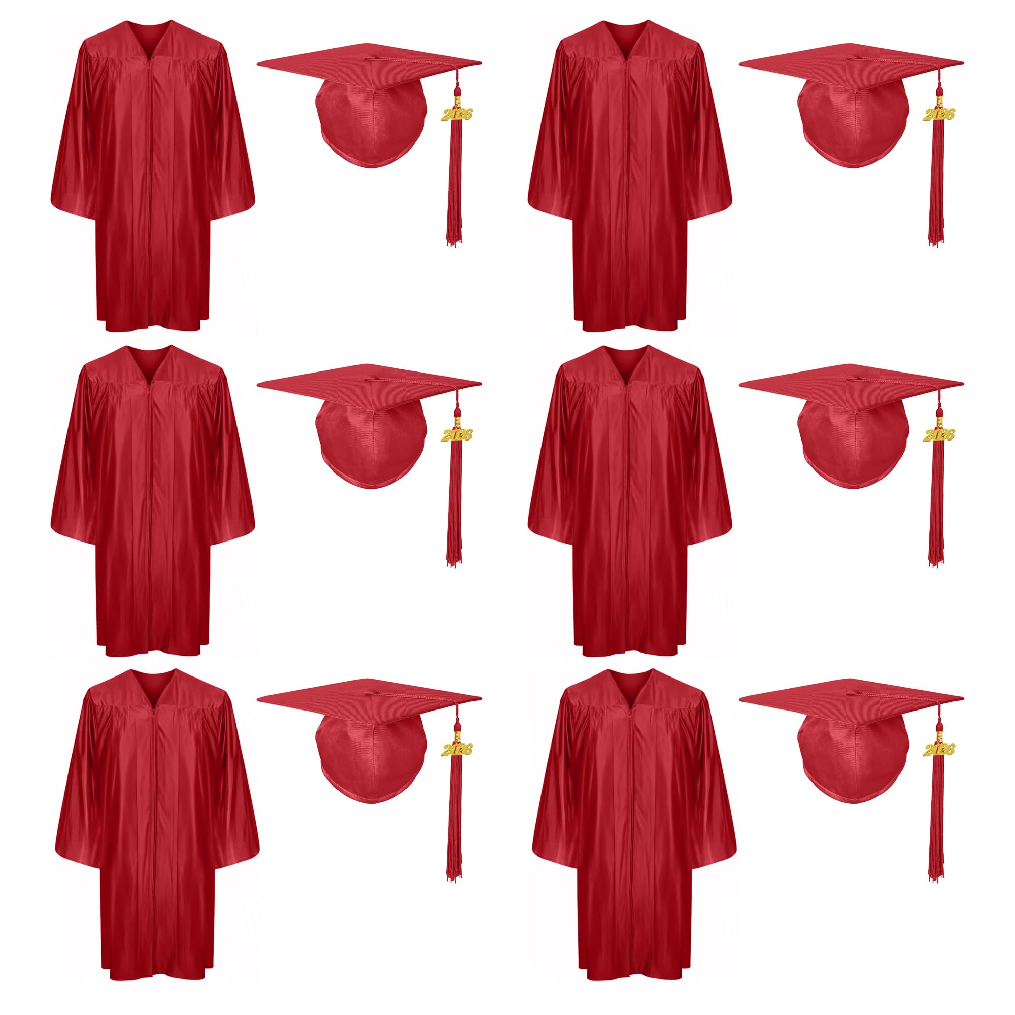 Shiny Preschool Kindergarten Graduation Cap Gown Set for Kids With 2026 2025 Tassel Charm