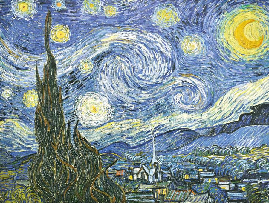 Amazon｜ゴッホ 星月夜 【F4】 絵画 （紐・フック付） 【インテリア