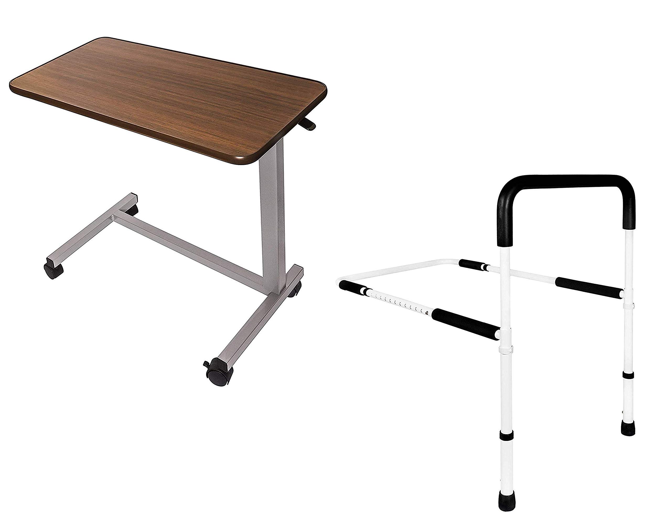 Buy Vaunn Medical Bedroom Mobility Bundle Overbed Bedside Table and